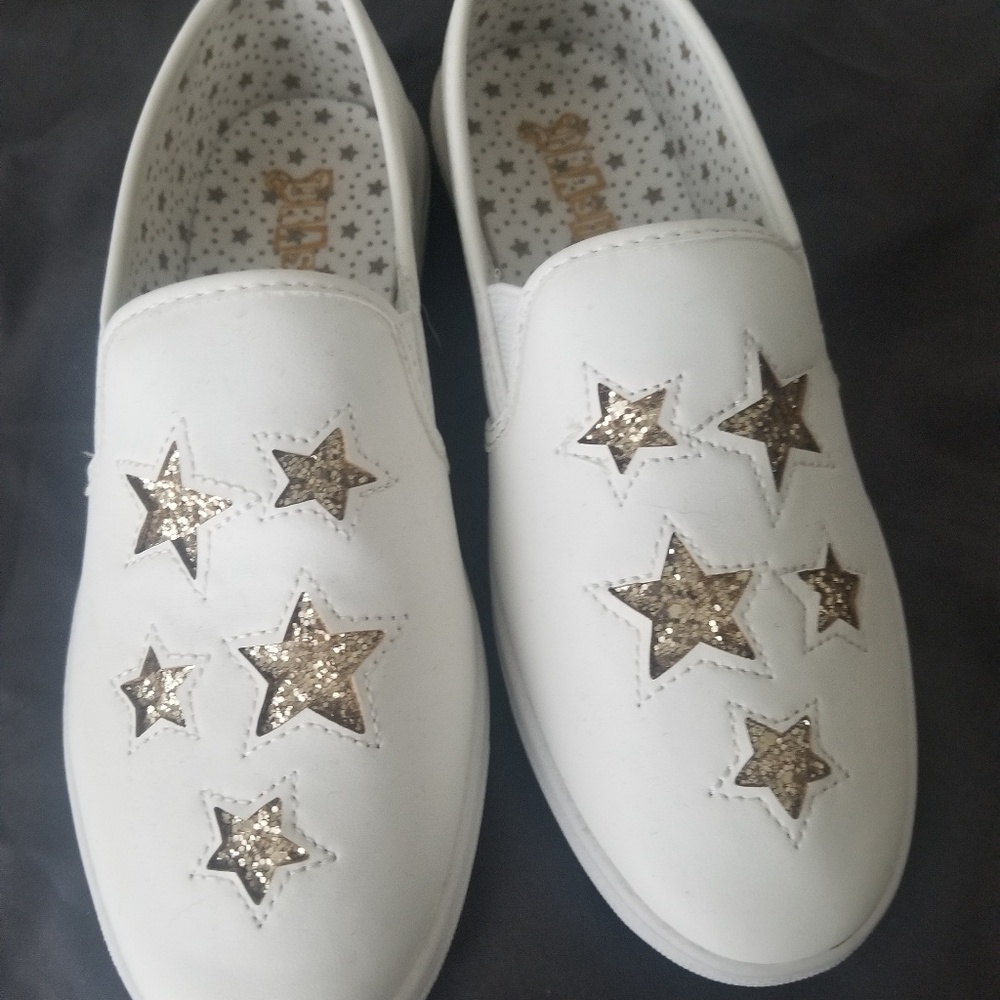 Cute Girls Star Slip Ons